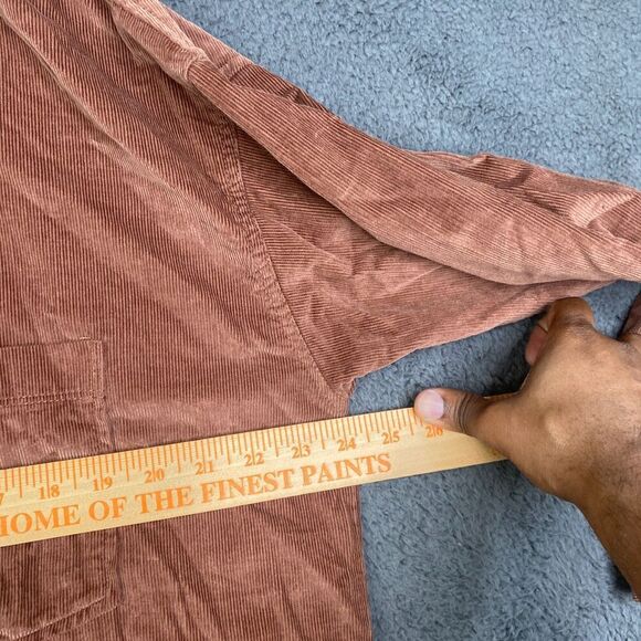 Abercrombie Fitch Corduroy Button Up Shacket Grunge  Academia Oversized Size L - Picture 6 of 9